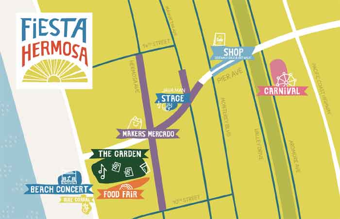Fiesta Hermosa 2022 Map