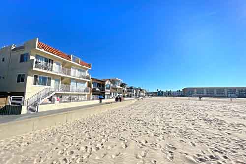 Beach front condos at 72 The Strand Hermosa Beach CA