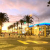 sunset at Pier Plaza Hermosa Beach